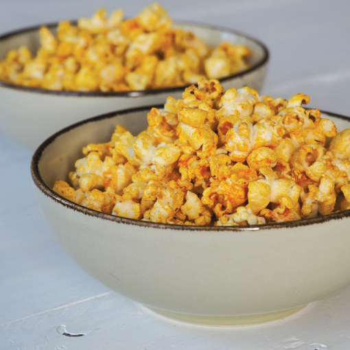 Selbstgemachtes Spicy-Curry-Popcorn
