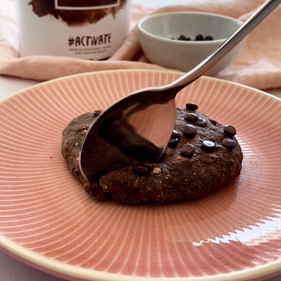 Chocolate Chip Mikrowellen Cookie