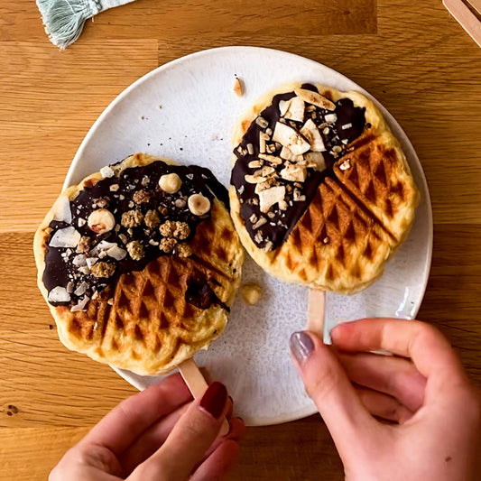 Waffel am Stiel