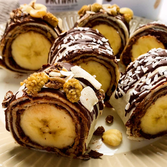 Schoko-Bananen-Sushi