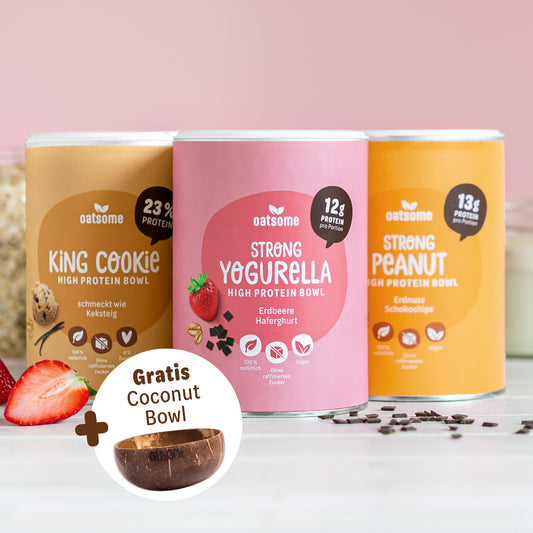 High Protein Trio Probierpaket + gratis Coconut Bowl