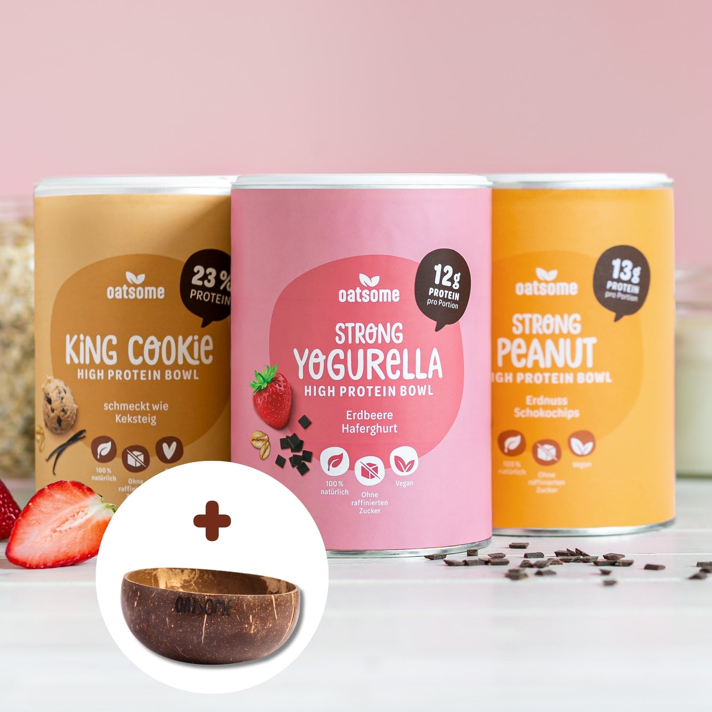 High Protein Trio Probierpaket +  Coconut Bowl