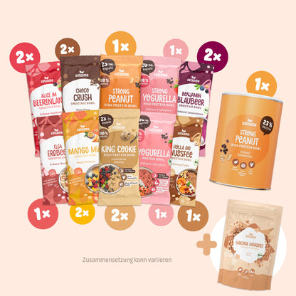 Probierpaket + gratis Protein Bowl