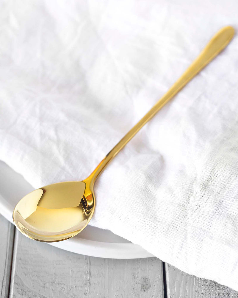 Smoothie Löffel Gold